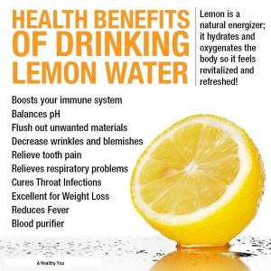 health benefits of drinking lemon water